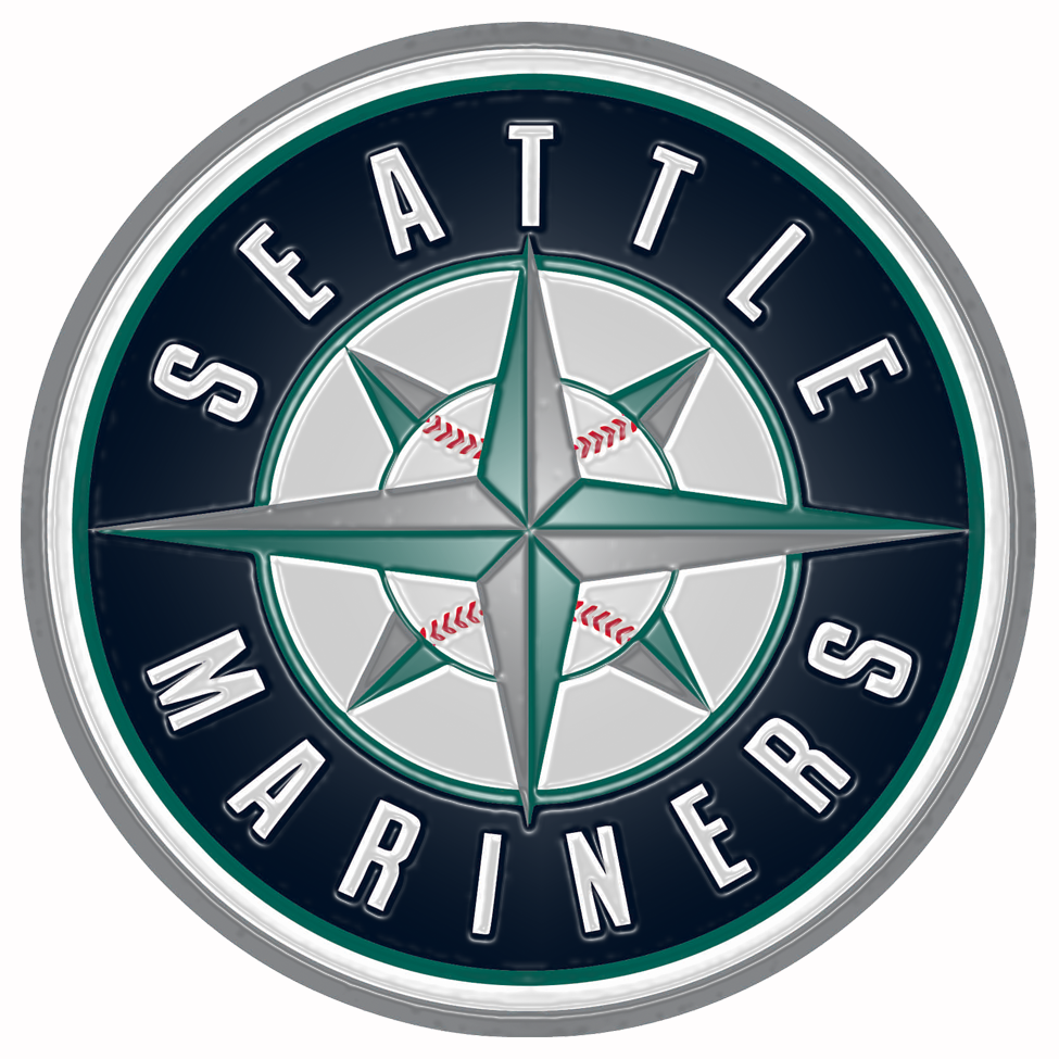 Seattle Mariners Plastic Effect Logo vinyl decal